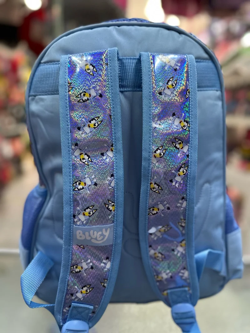 Mochila primaria Bluey cara terciopelo Fotorama