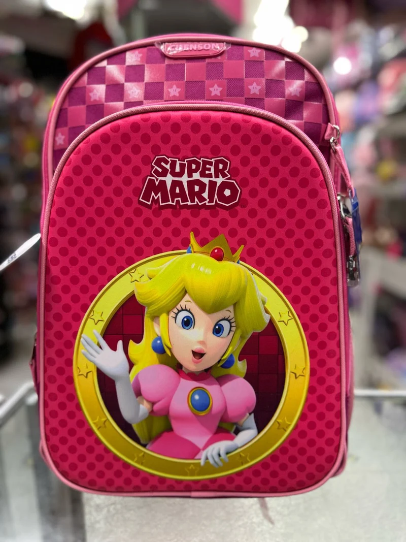 Mochila primaria peach aro dorado Chenson