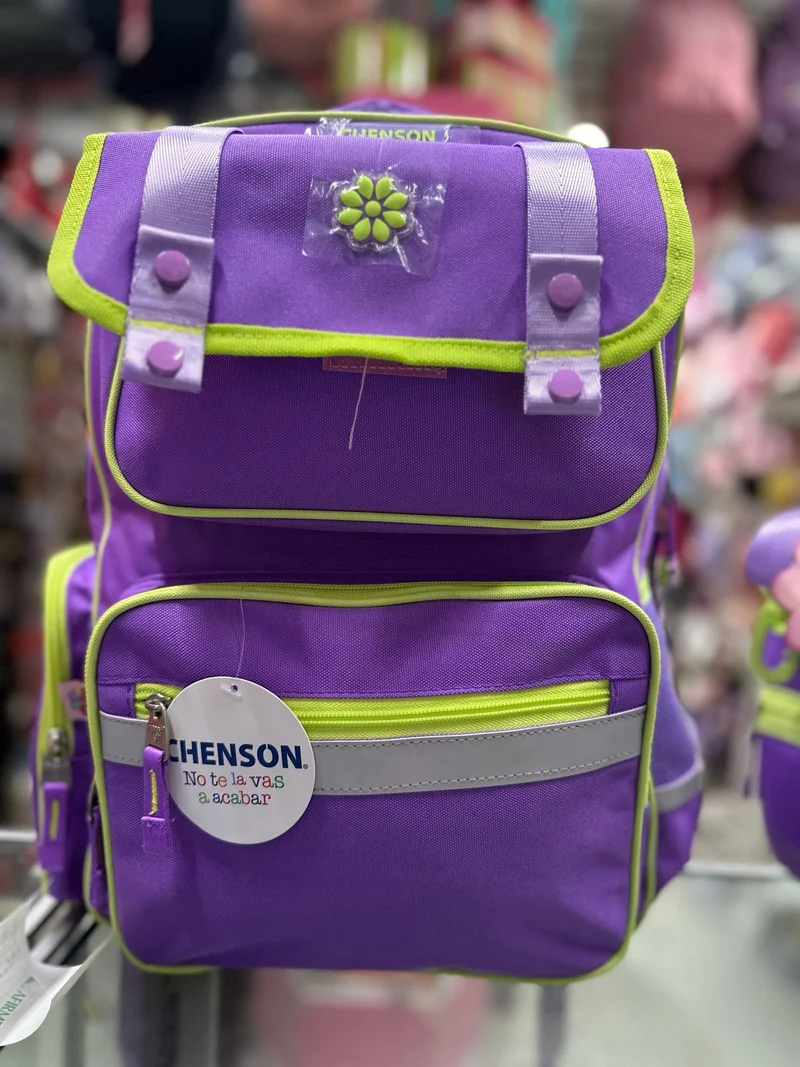 Mochila juvenil clasica lila Chenson