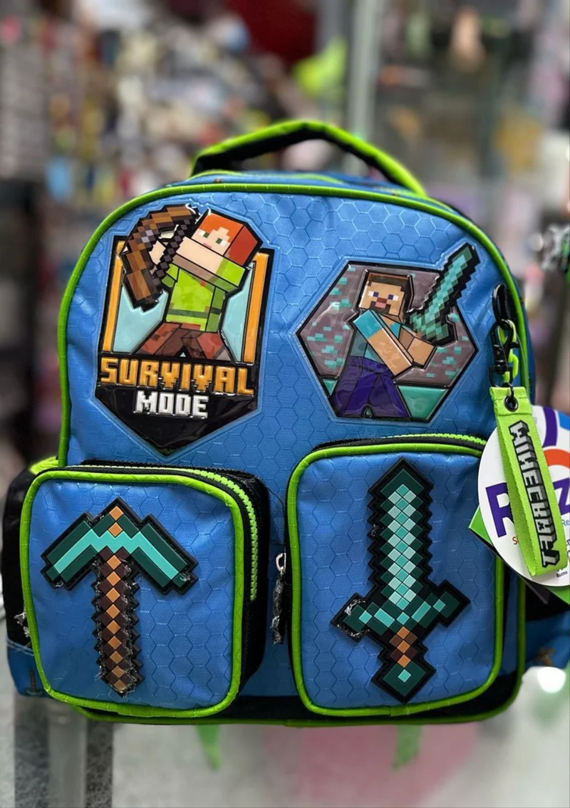 Mochila kinder Minecraft survival Ruz