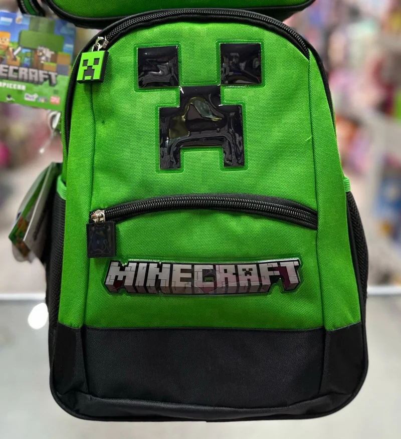 Mochila kinder cara de Creeper Ruz