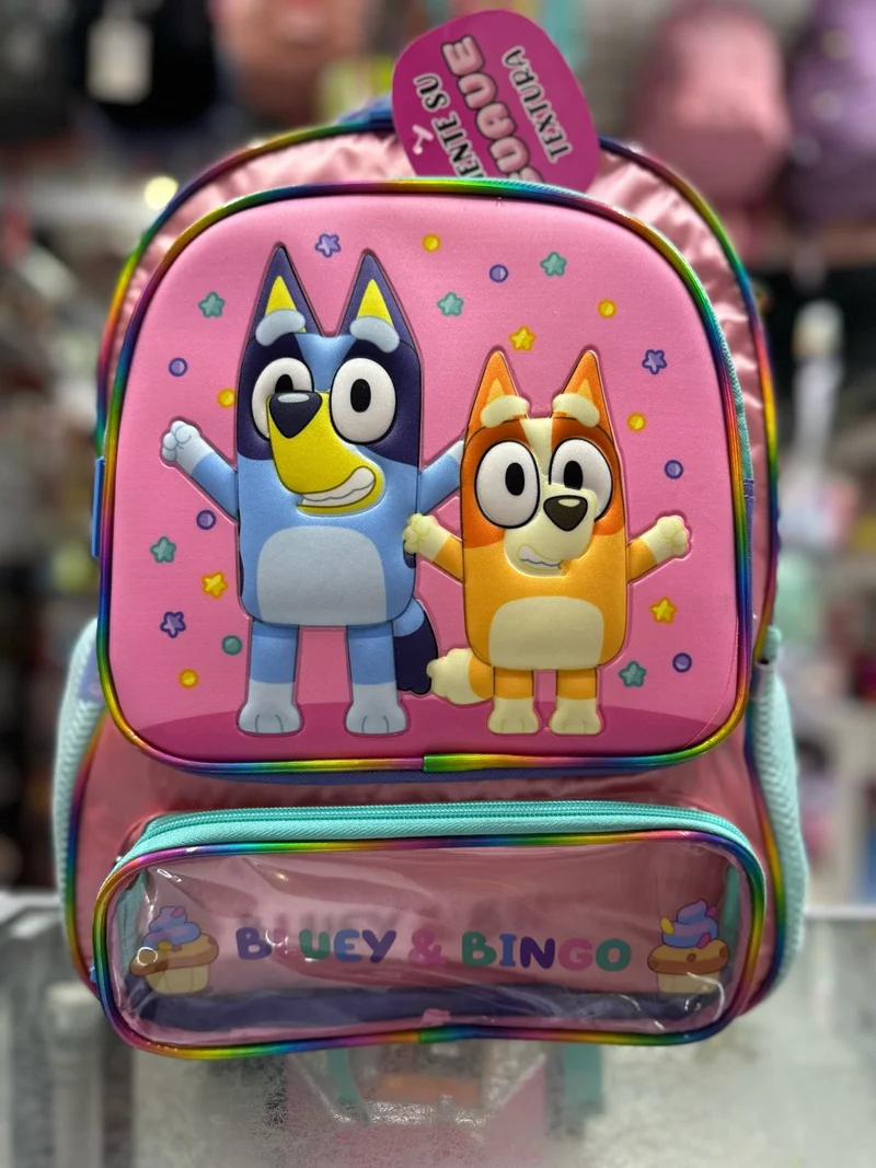 Mochila primaria Bluey y bingo fotorama