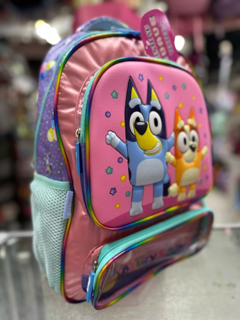 Mochila primaria Bluey y bingo fotorama