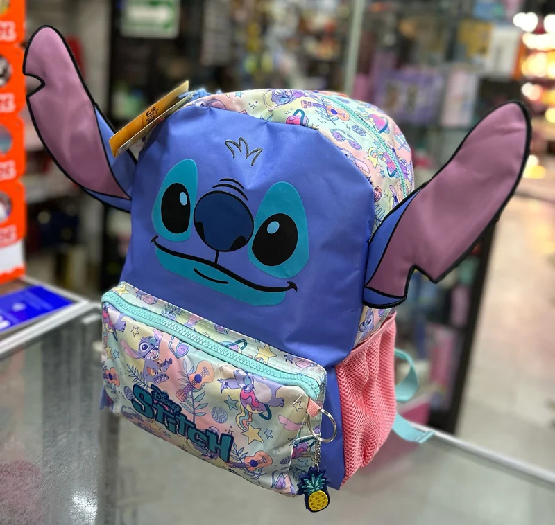 Mochila primaria Stitch orejas Ruz