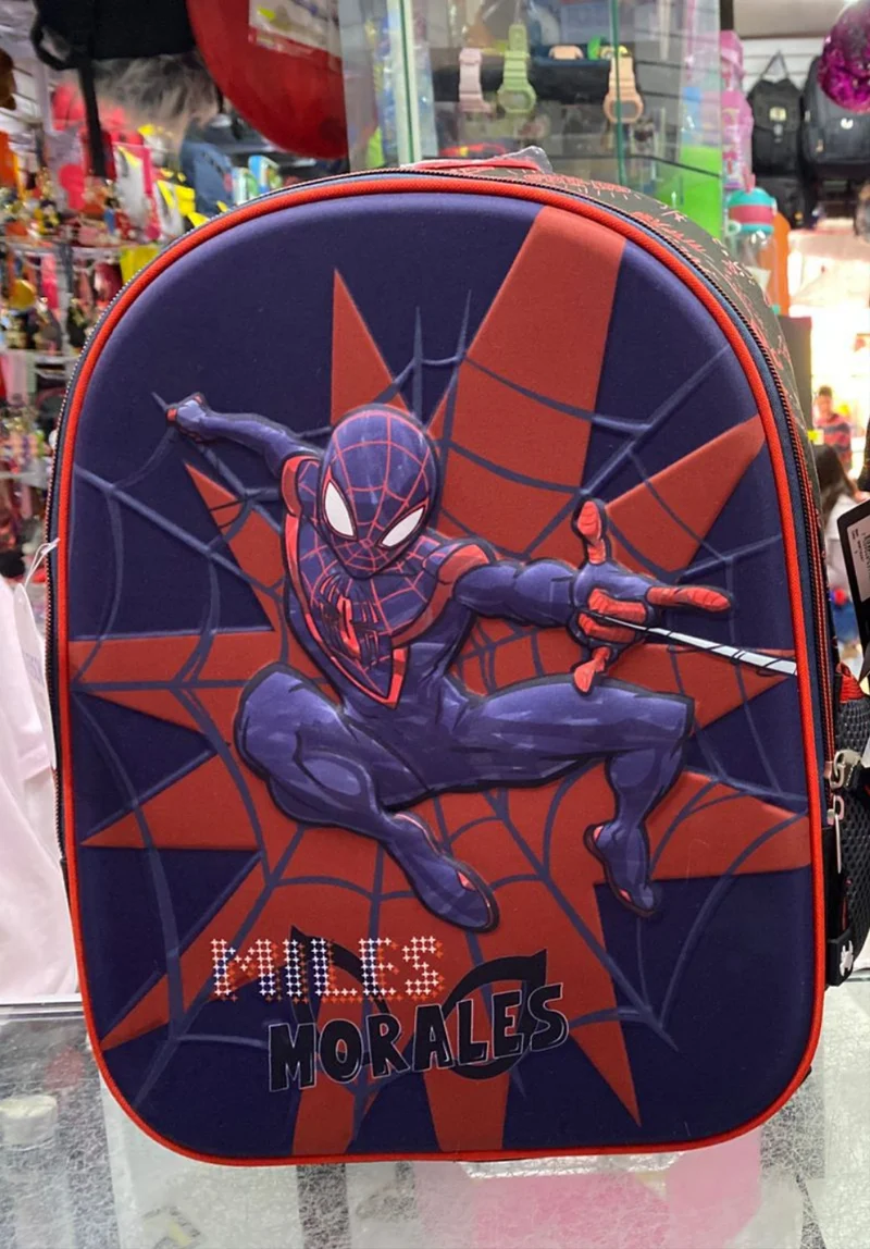 Mochila kinder Miles Morales estrella chenson