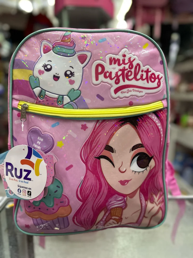 Mochila primaria mis pastelitos Ruz