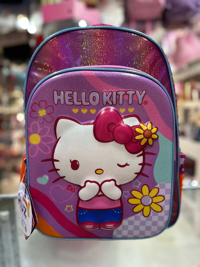 Mochila primaria Kitty margaritas Ruz