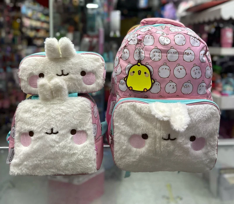 Combo primaria moolang peluche american bags