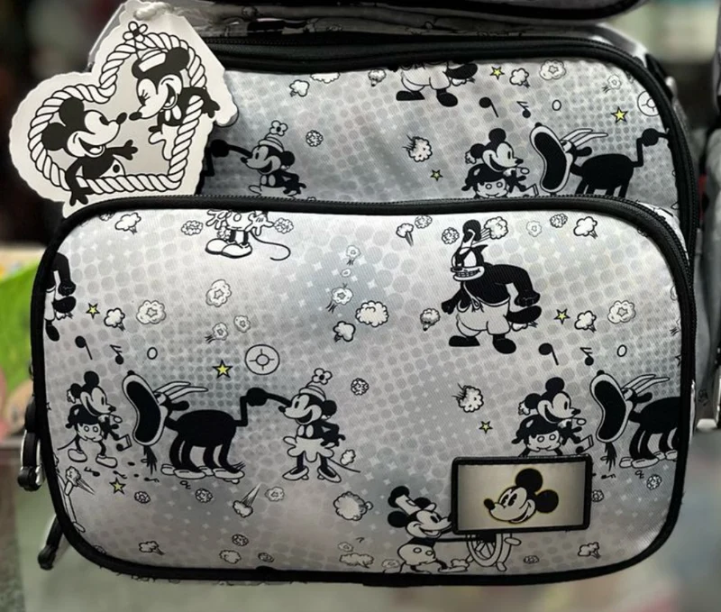 Lonchera Mickey retro gris lluvia