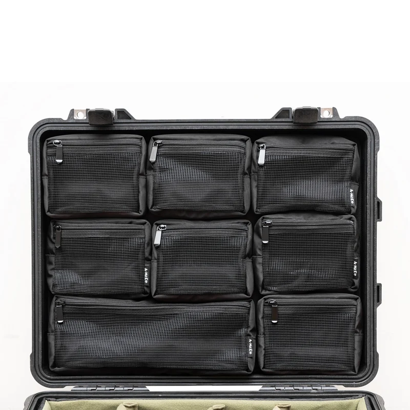 Lid Gear Organizer for Peli 1600 1610 1620 with 8 Pockets