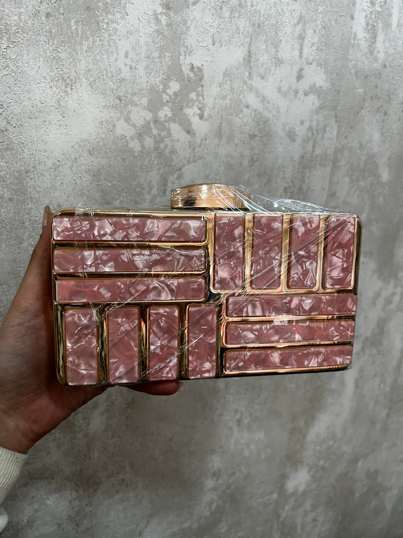 Bolso fiesta nácar - Rosa
