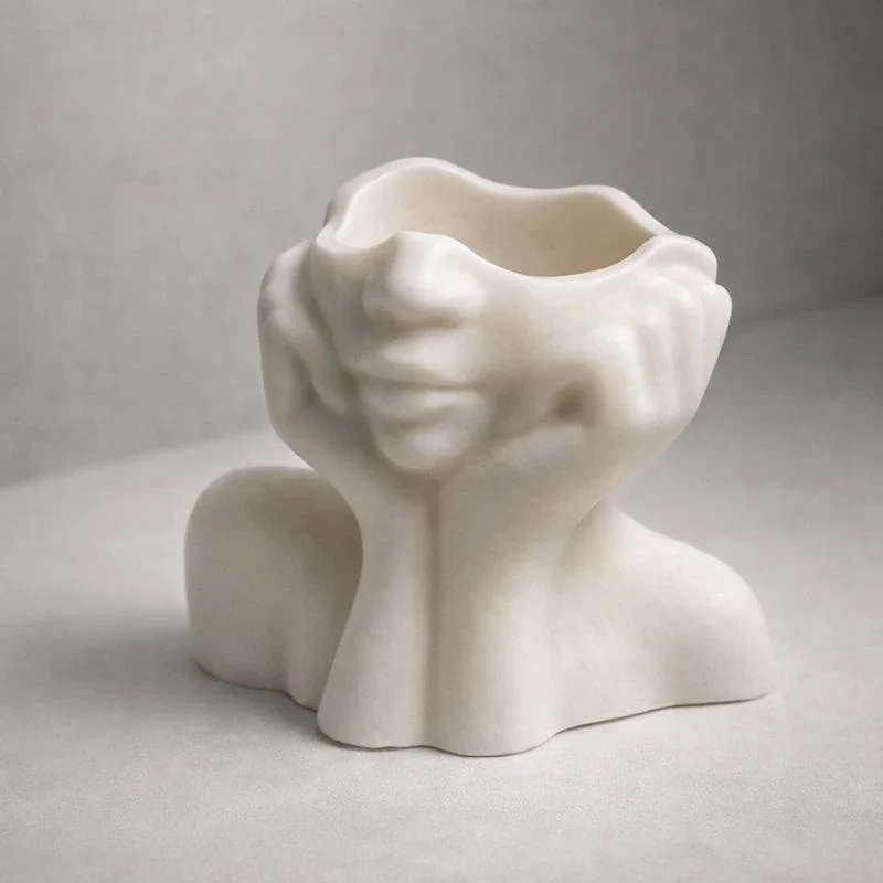 Jarrón / florero / maceta Lady (molde de silicona)