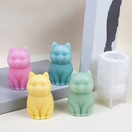 Gato kitty / molde de silicona