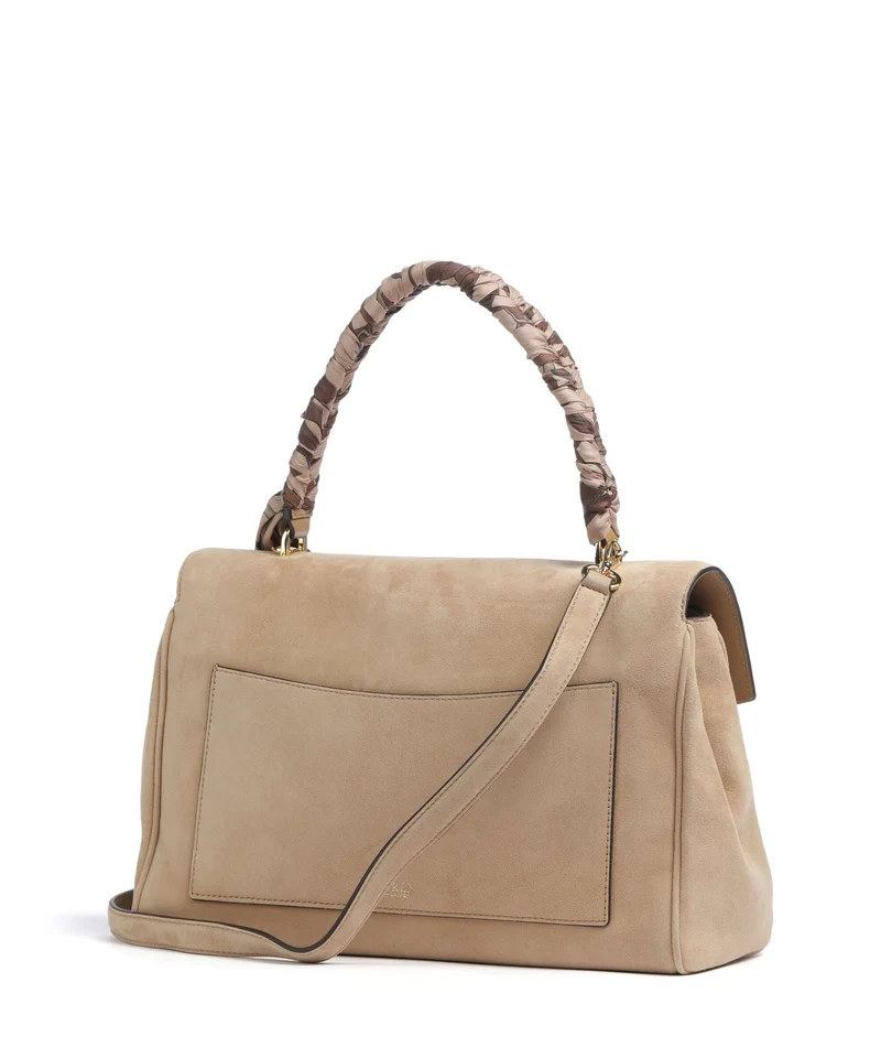 Lauren Ralph Lauren Farrah Medium Bolso de mano camel/urban bltng/camel multi