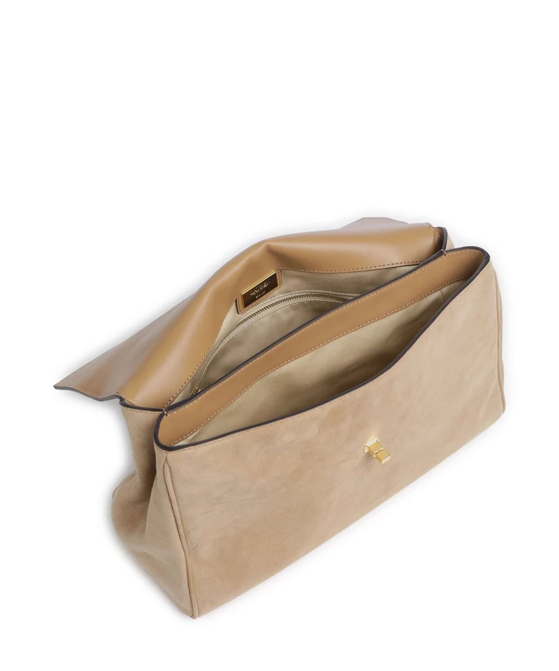 Lauren Ralph Lauren Farrah Medium Bolso de mano camel/urban bltng/camel multi