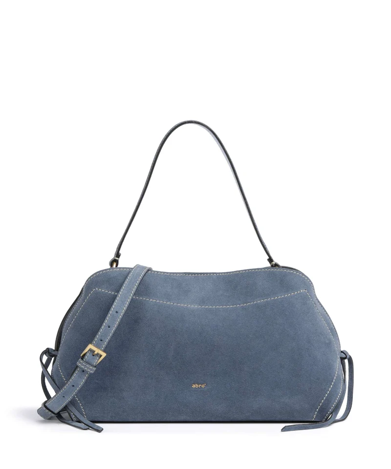Abro Suede Necessity Small Bolso de hombro jeans