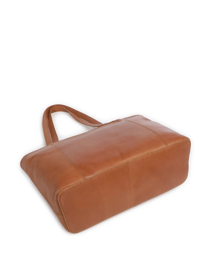 The Chesterfield Brand Wax Pull Up Cow Anira Bolsa shopping cognac