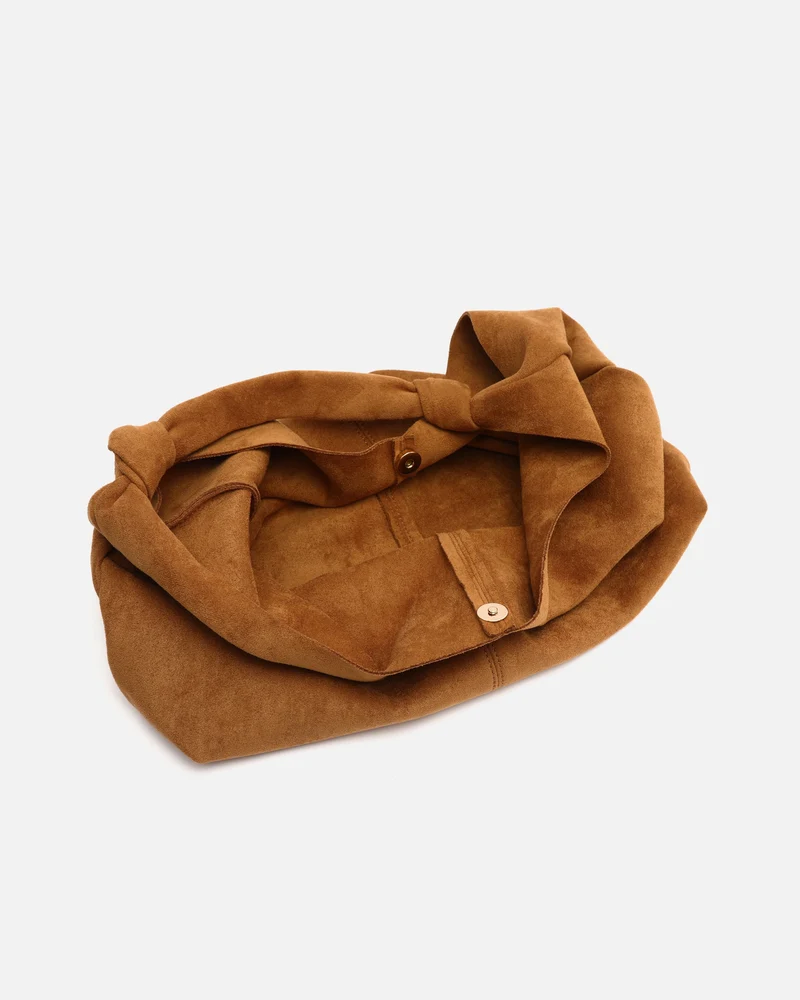 Pologi-1 bolso hobo grande efecto ante con neceser extraíble