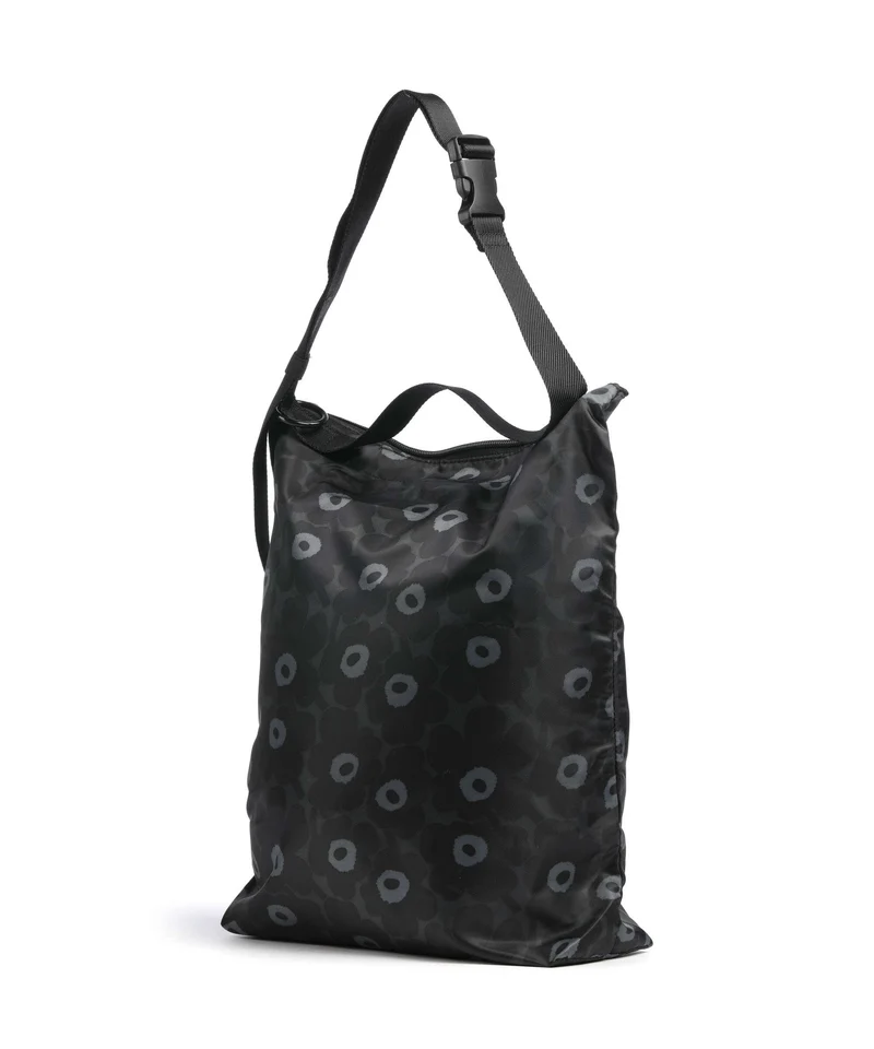Marimekko Neat Unikko M Bolso de hobo black/dark grey