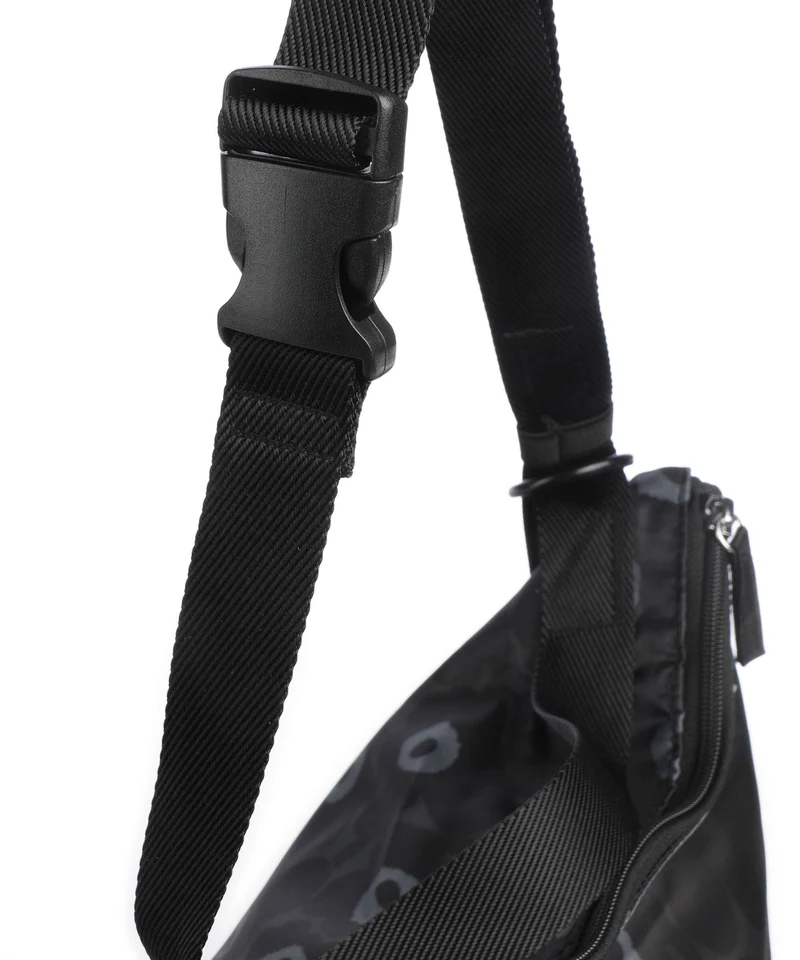 Marimekko Neat Unikko M Bolso de hobo black/dark grey