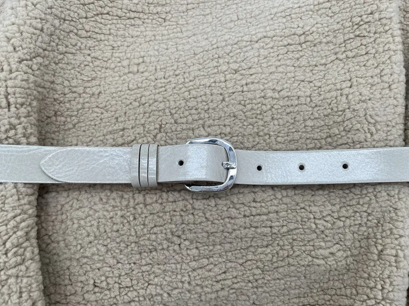 ByMetz Riem Toscane Crème/Zilver