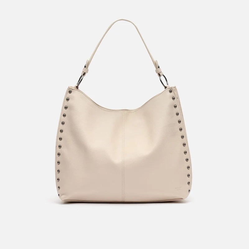 Prido bolso hobo grande con detalles metálicos