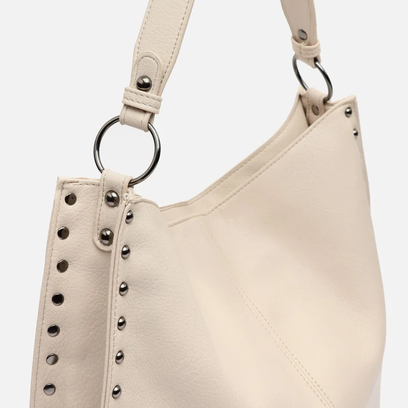 Prido bolso hobo grande con detalles metálicos