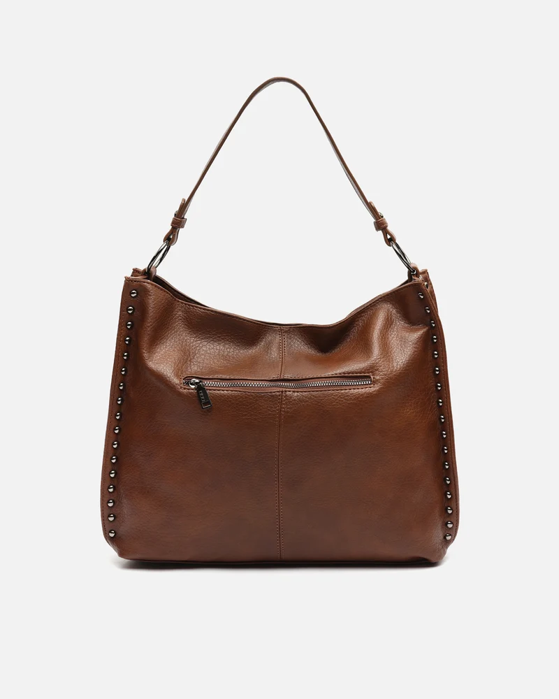 Prido bolso hobo grande con detalles metálicos