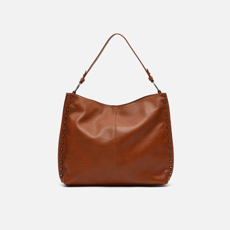 Prido bolso hobo grande con detalles metálicos