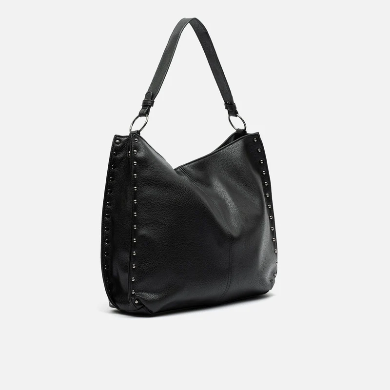 Prido bolso hobo grande con detalles metálicos