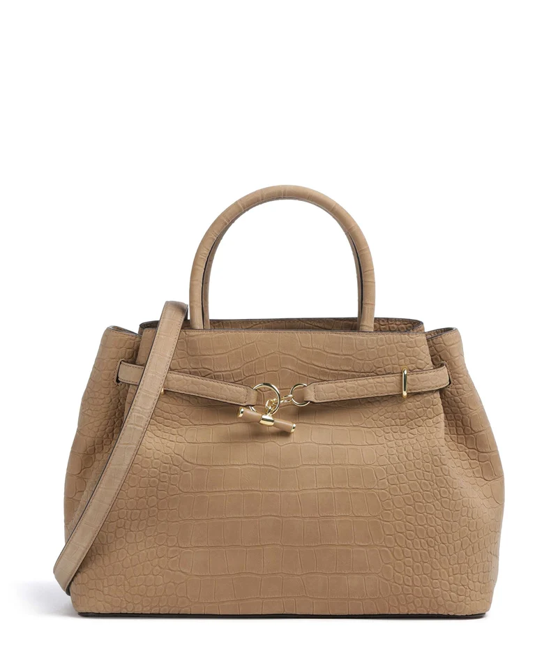 Lauren Ralph Lauren Blaike Large Bolso de mano camel