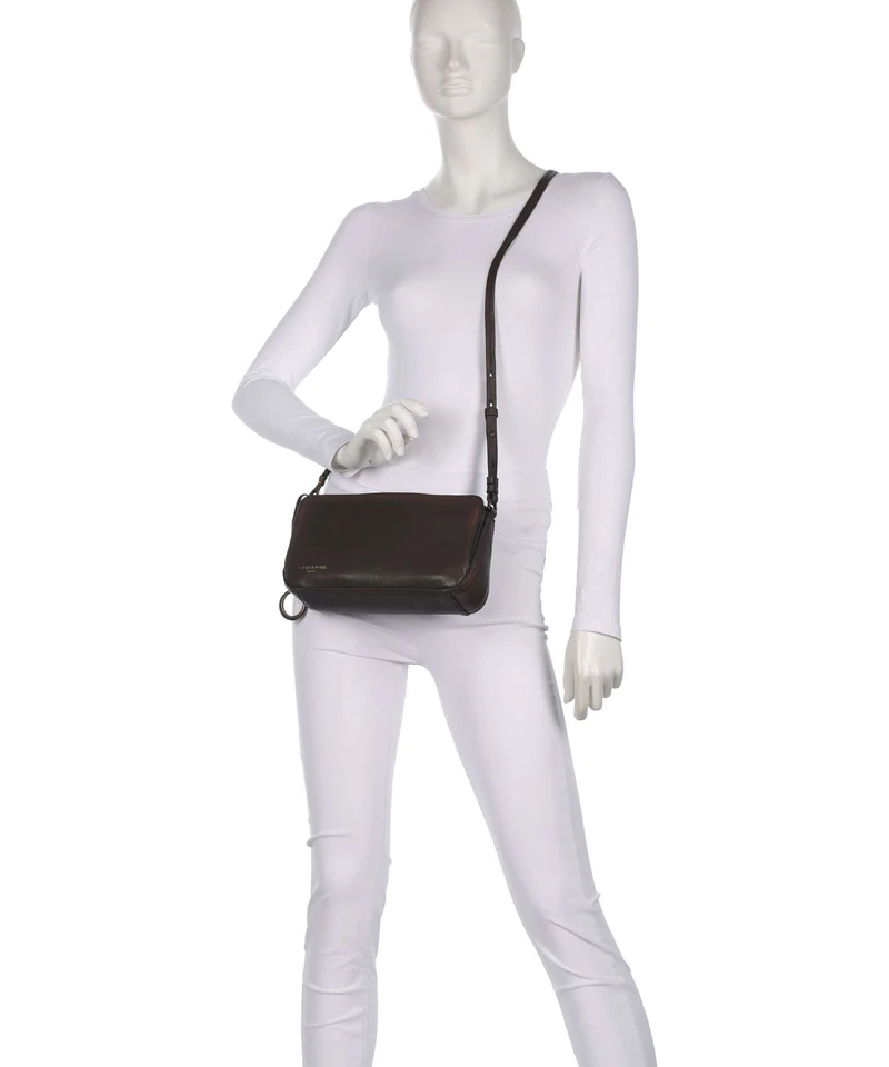 Liebeskind Clarice II Vintage Pebble M Bandolera deep soil