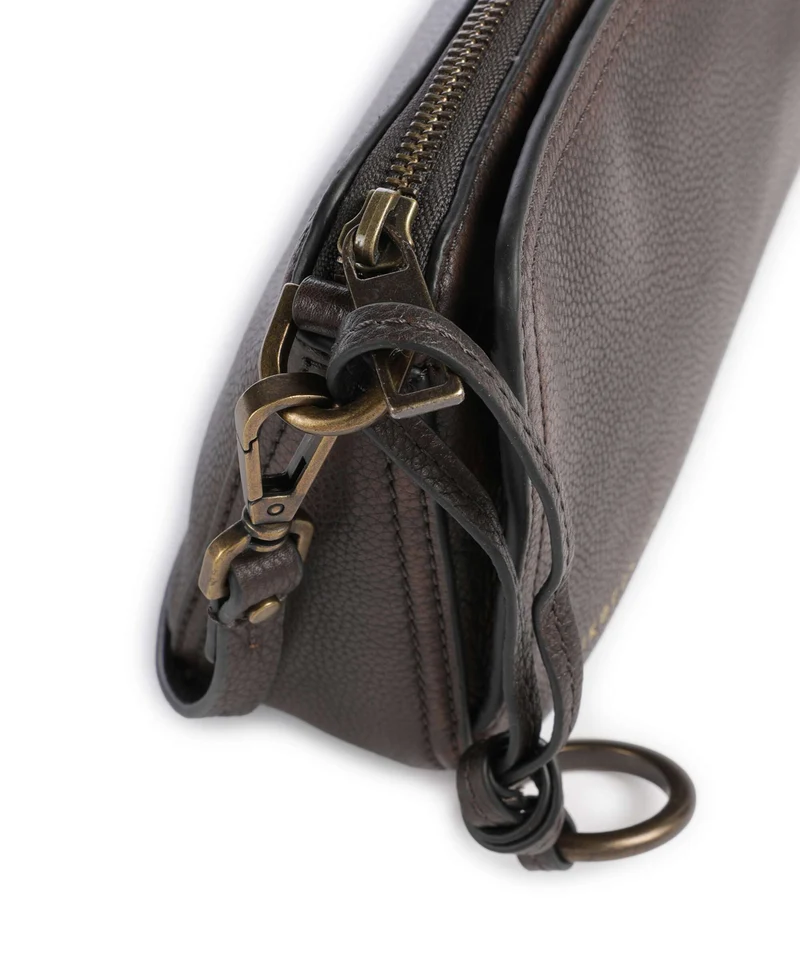Liebeskind Clarice II Vintage Pebble M Bandolera deep soil