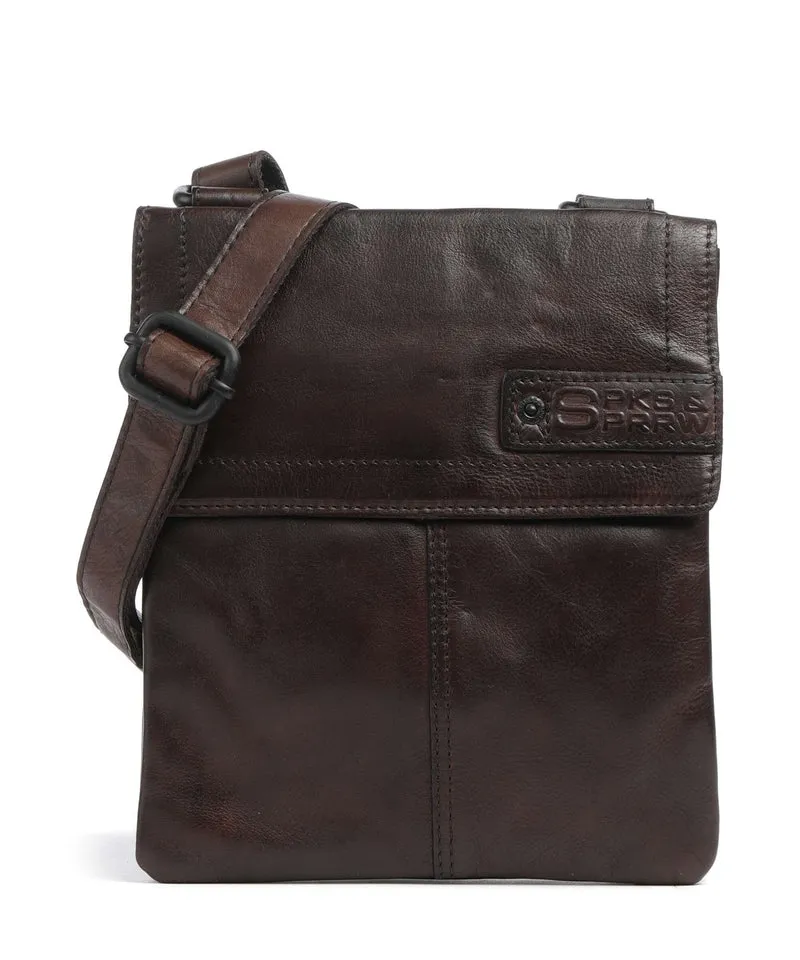 Spikes & Sparrow Apache Jake Bandolera dark brown