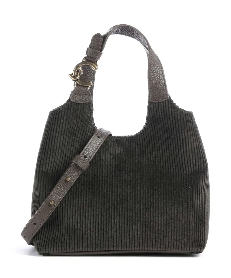 Coccinelle C-Easy Corduroy Bolso de mano fango
