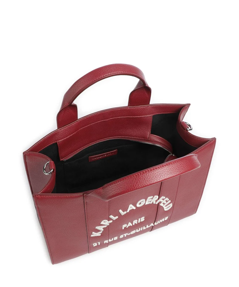 Karl Lagerfeld K/Rue St Guillaume Medium Bolso de mano dark cherry