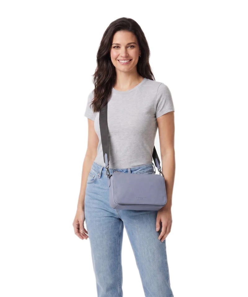 Liebeskind Clarice Sheep Natural Bandolera flower blue
