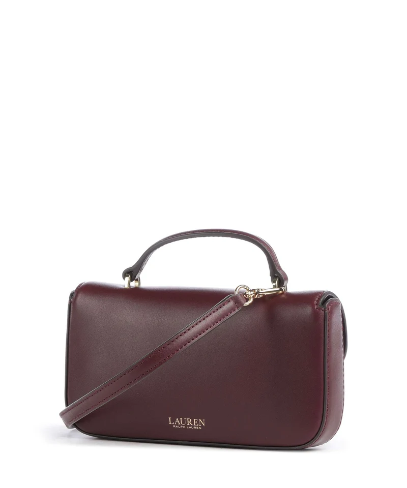 Lauren Ralph Lauren Marcy Large Bandolera dark garnet