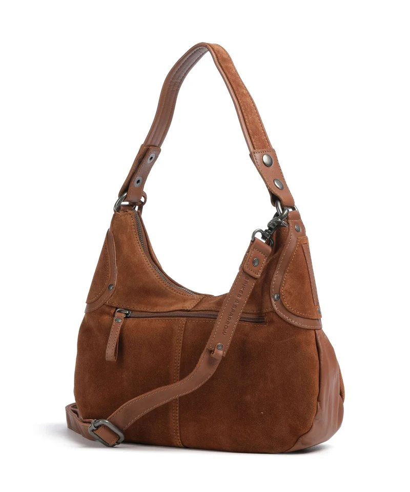 Spikes & Sparrow Suede Mix Anne-Lou Bolso de hobo mocca