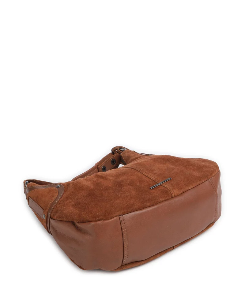Spikes & Sparrow Suede Mix Anne-Lou Bolso de hobo mocca