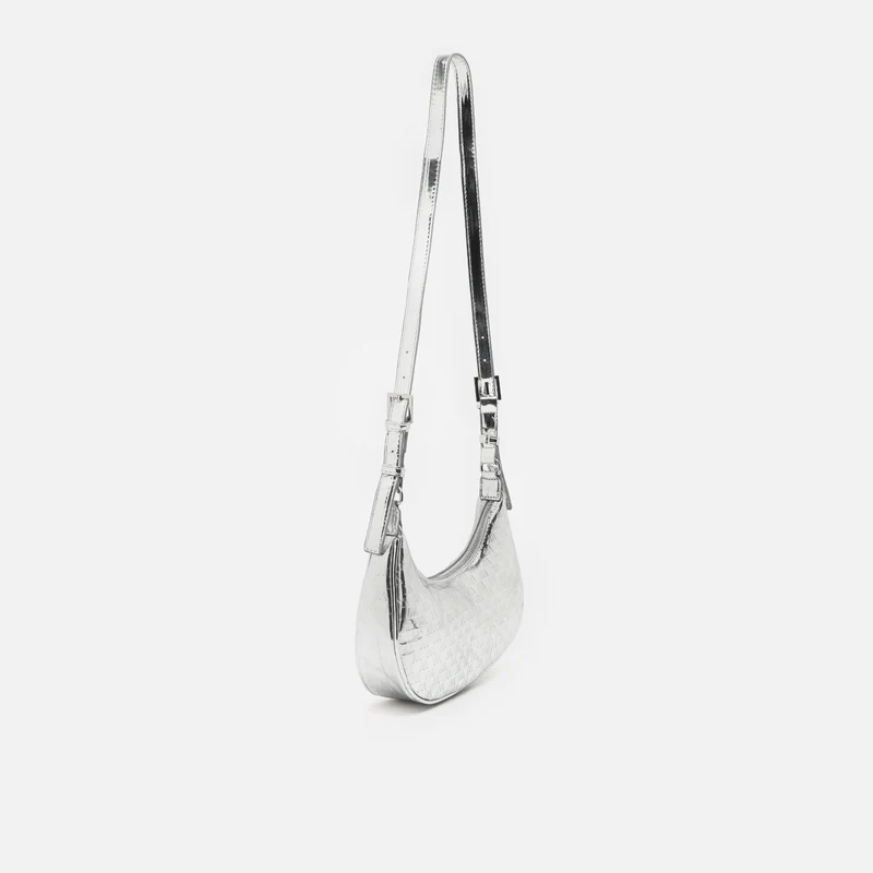 Misra bolso de hombro pequeño con asa regulable y estampado monogram ED.