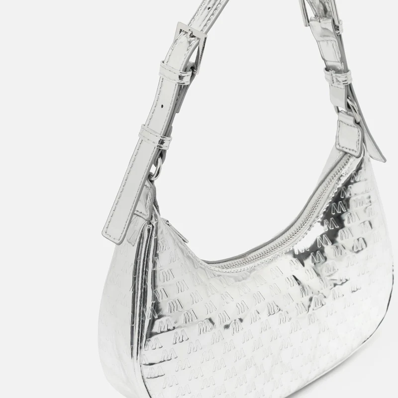 Misra bolso de hombro pequeño con asa regulable y estampado monogram ED.