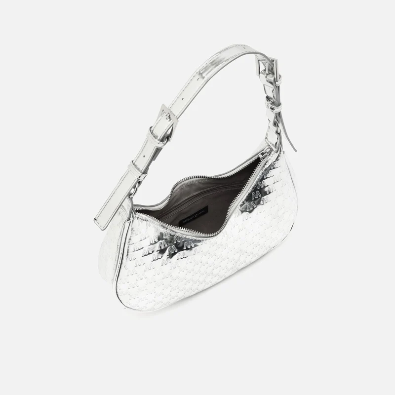 Misra bolso de hombro pequeño con asa regulable y estampado monogram ED.