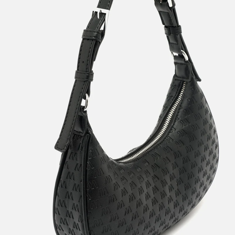 Misra bolso de hombro pequeño con asa regulable y estampado monogram ED.