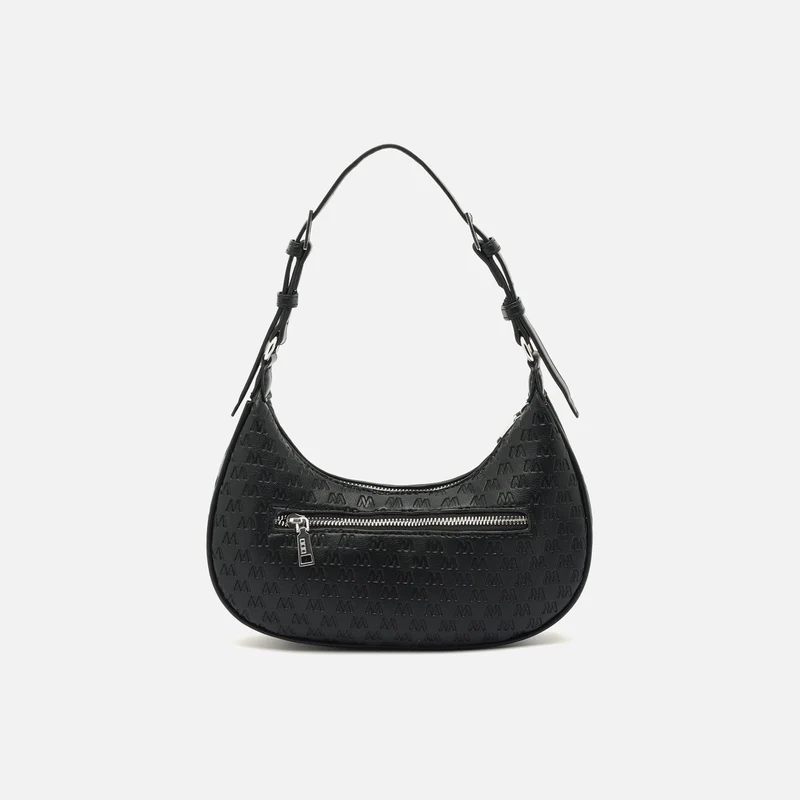 Misra bolso de hombro pequeño con asa regulable y estampado monogram ED.