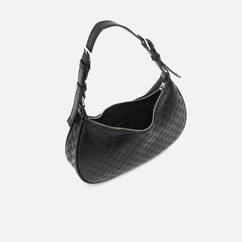Misra bolso de hombro pequeño con asa regulable y estampado monogram ED.