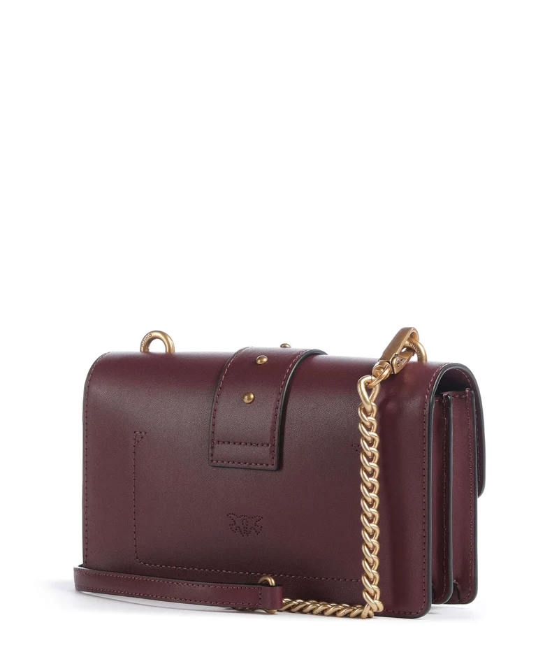 Pinko Love One Mini New Buckle Bandolera ribes intenso/antique gold