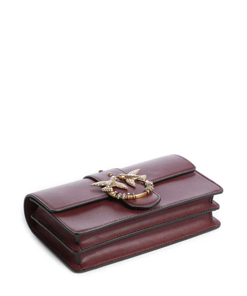 Pinko Love One Mini New Buckle Bandolera ribes intenso/antique gold
