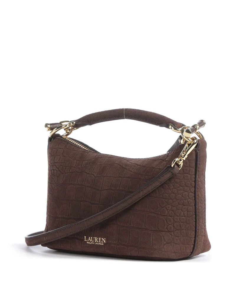 Lauren Ralph Lauren Blaike Mini Bandolera chestnut brown