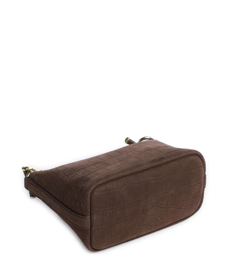 Lauren Ralph Lauren Blaike Mini Bandolera chestnut brown
